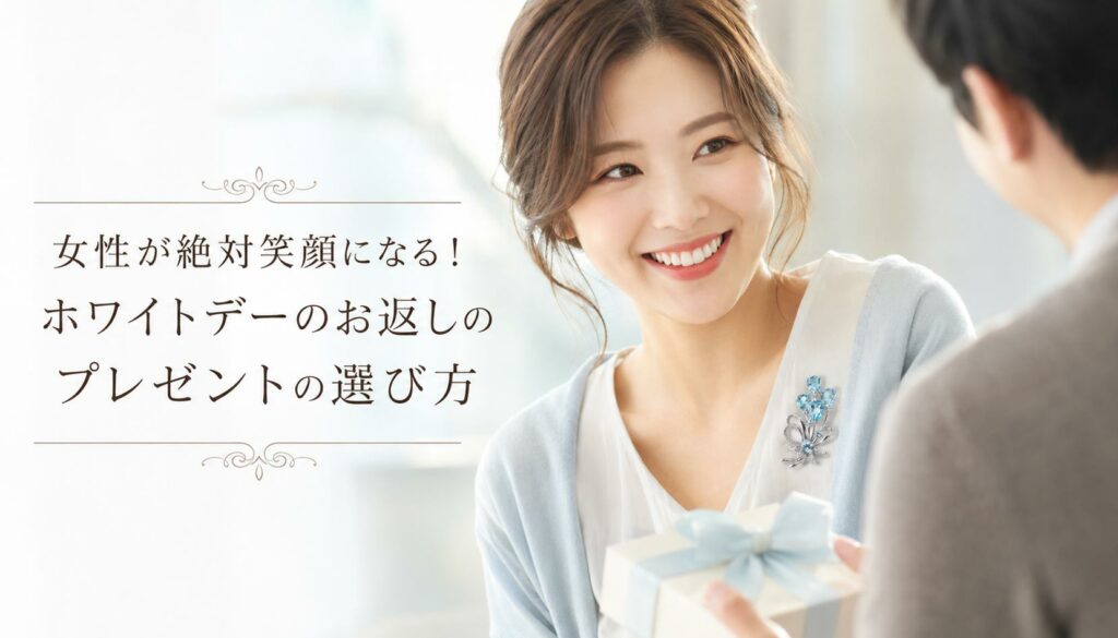 女性が絶対笑顔になる！ホワイトデーのお返しのプレゼントの選び方