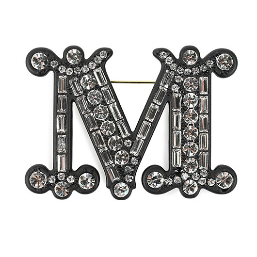 	
MAX MARA マックスマーラ ブローチ BATH2 MBROOCH レディース クリスタル ロゴ アクセサリー ピンバッチ カラー5色