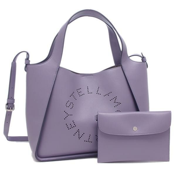 ステラマッカートニー トートバッグ ショルダーバッグ ロゴ パープル レディース STELLA McCARTNEY 513860