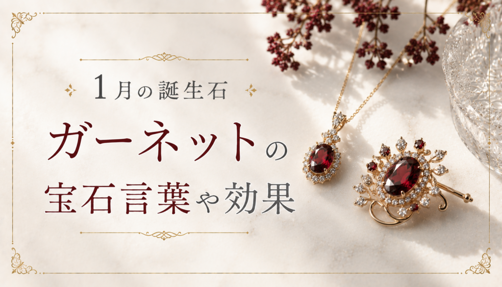ガーネット　1月の誕生石　効果　石言葉