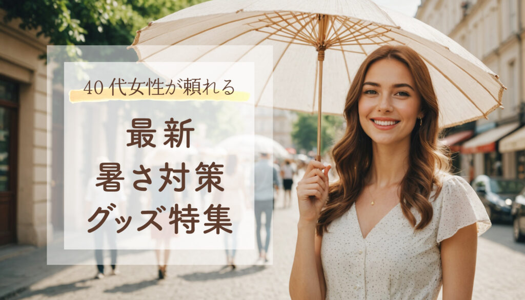 【2026年夏】40代女性が頼れる最新暑さ対策グッズ特集