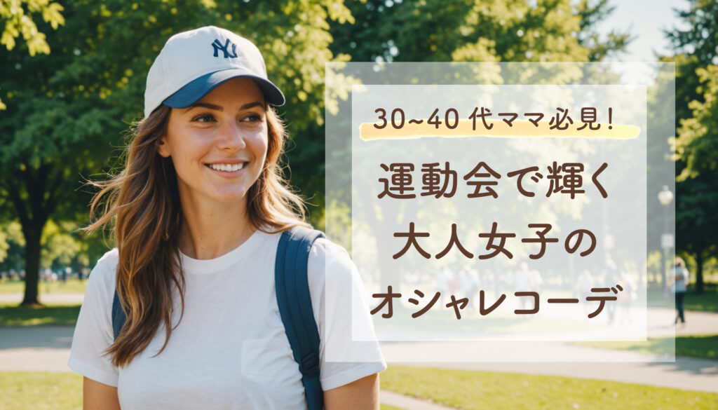 30代40代ママ必見！運動会で輝くオシャレコーデ