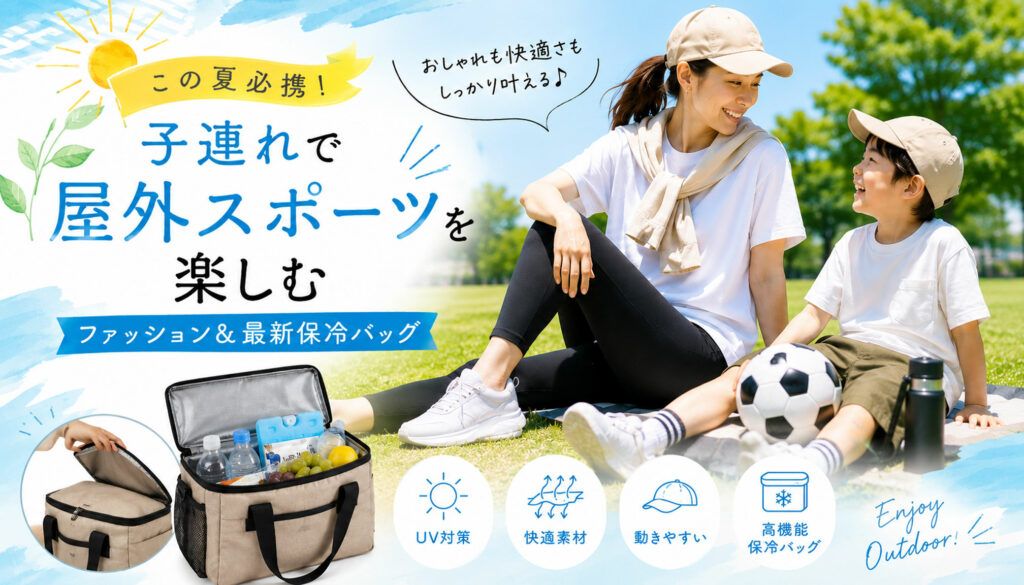 この夏必携！子連れで屋外スポーツを楽しむファッション＆最新保冷バッグ
