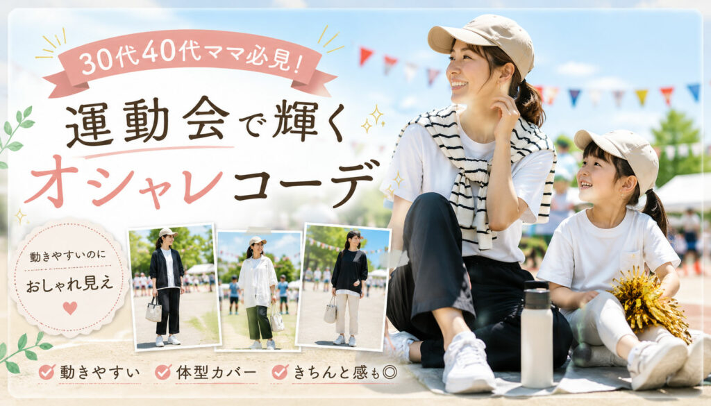 30代40代ママ必見！運動会で輝くオシャレコーデ