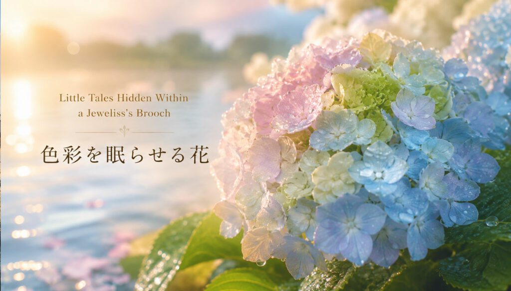 ジュエリスのブローチに秘められた小さな物語　色彩を眠らせる花
