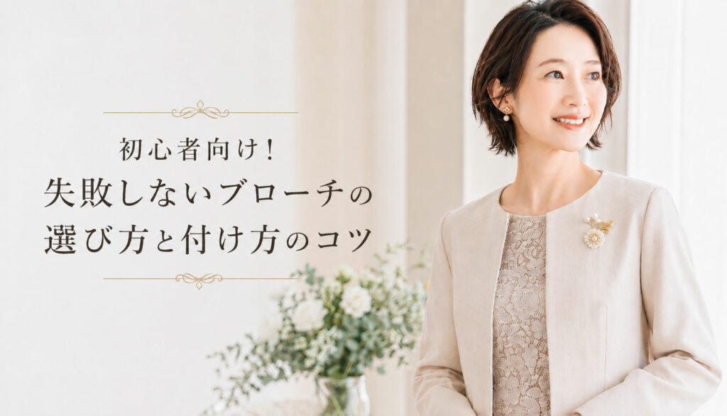 初心者向け！失敗しないブローチの選び方と付け方のコツ