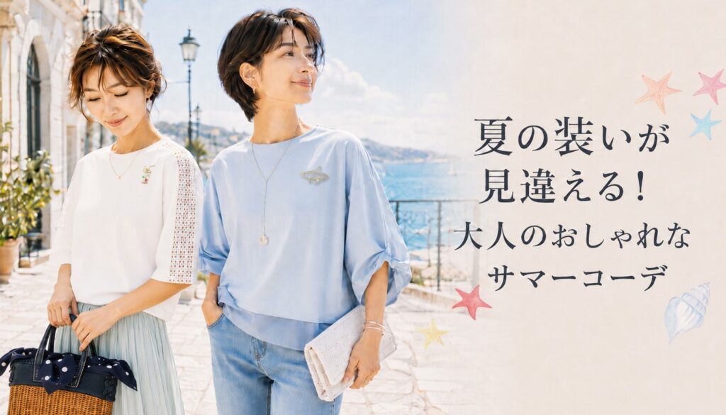 夏の装いが見違える！大人のおしゃれなサマーコーデ
