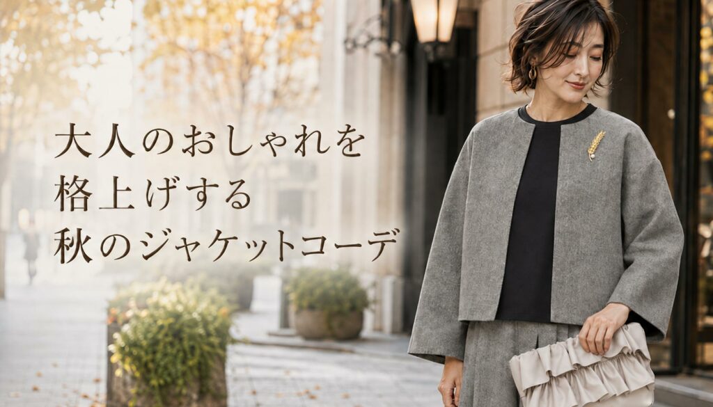 大人のおしゃれを格上げする秋のジャケットコーデ